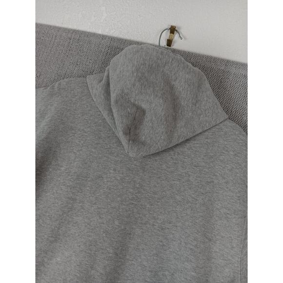 Tommy Hilfiger Hoodie Mens XL Gray Spell Out Zip Drawstring Street Casual Y2K - Picture 10 of 14